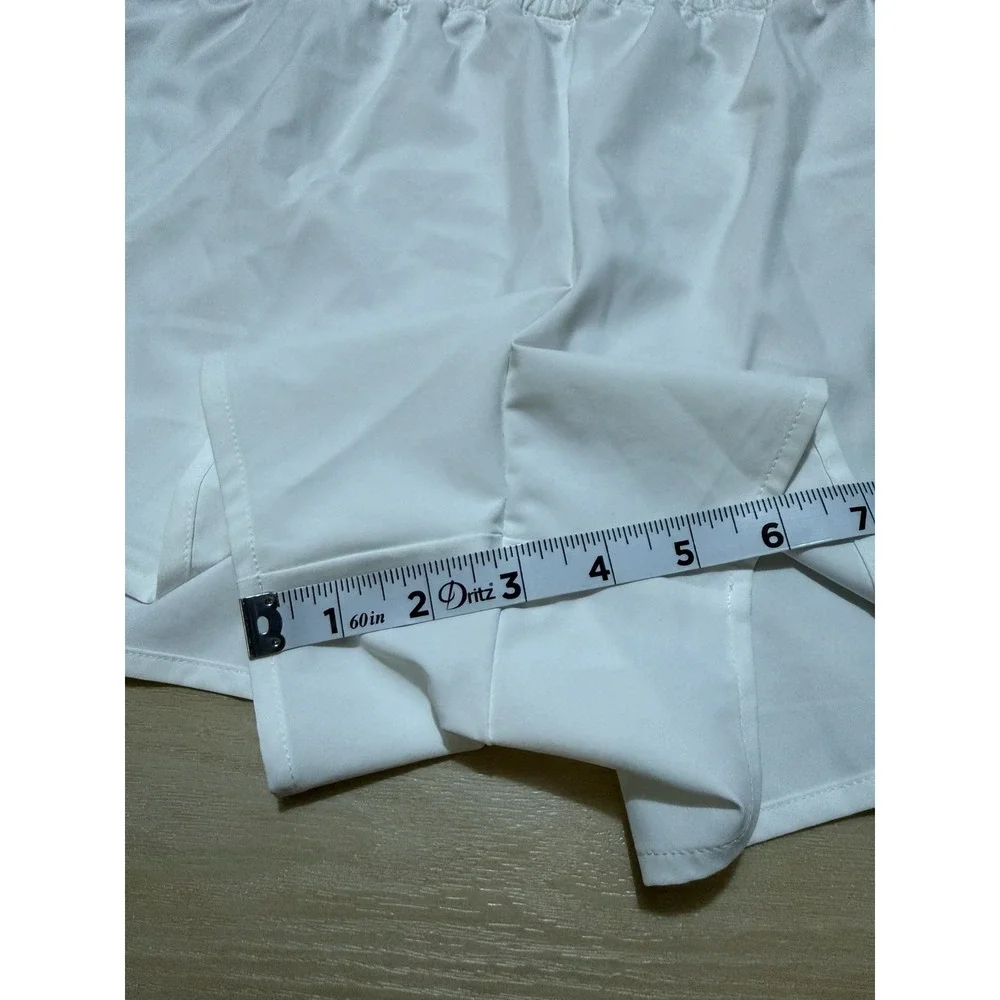 Calia Mid Rise Infinity Short Run Collection Pure White 3